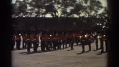 Quebec (1938): British Military Stand At Attention As A Platoon Parades By