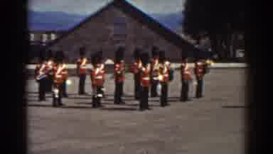 Quebec (1938): A Marching Band All Dressed Up In Uniform Getting Ready To Practice