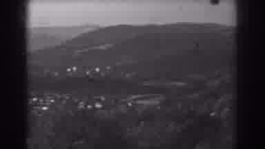 Vineland New Jersey-1938: Aerial View Of A Valley And Hills With Many Trees And Small Houses
