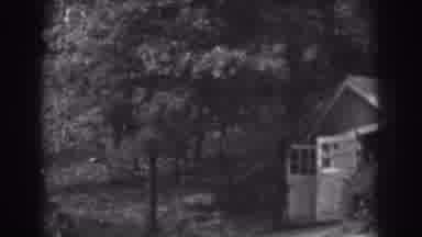 Vineland New Jersey (1938): A Shed With Open Doors On A Hillside Surrounded By