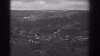 Vineland New Jersey (1938): Black Mountain With Hills And Small Houses In The