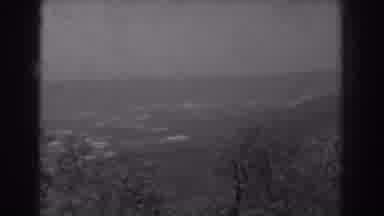 West Virginia (1938): View Of Sea Mountains And Trees On A Foggy Day
