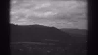 Winchester Maryland (1938): Black An White Looping Movie Of A Mountain On A Cloudy