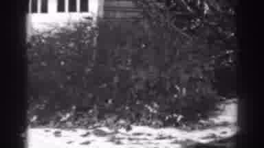 Winchester Maryland (1938): Front Yard Of A Large Suburban Mansion In Black And