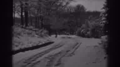 Winchester Maryland (1938): Snow Covered Country Road