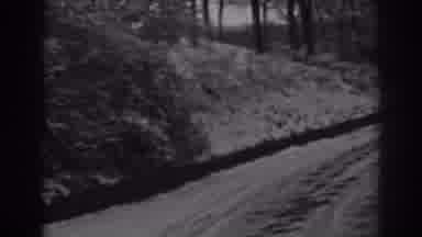 Winchester Maryland (1938): A Snowy Road In The Good Old Days When Children Walked
