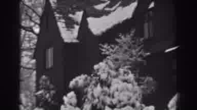 Winchester Maryland (1938): Snow Covers The Roof And Trees In Front Of A Two-Story