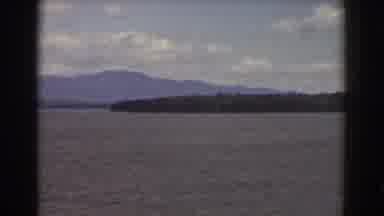 Mount Washington New Hampshire (1939): View Of Mountains And Blue Water On A Sunny