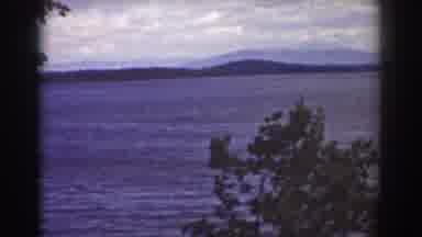 Mount Washington New Hampshire (1939): Video Panning Across The Lake Blue Water