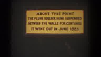 Mount Washington New Hampshire (1939): The Flume Boulder Landmark With Stone Wall