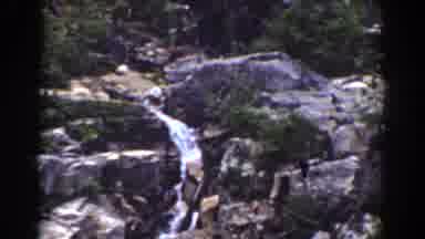 Mount Washington New Hampshire (1939): Water Flowing Down Rocks