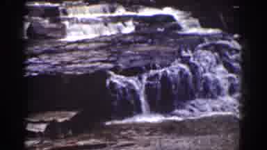 Mount Washington New Hampshire (1939): Artistic Shot Of A Small Waterfall With