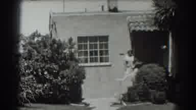 San Francisco California (1939): Slow Left To Right Pan Of One Story House Front