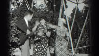 San Francisco California (1939): Three Playful Adults One Man And Two Women