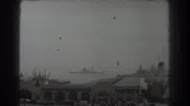 San Francisco California (1939): View Of A Spanish-Style Port With Cruise Ships