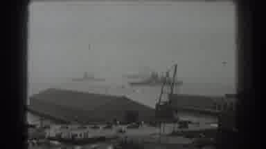 San Francisco California (1939): Pair Of Ships Approaching Sea Port On A Clear