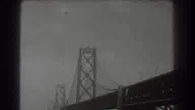 San Francisco California (1939): A Bridge Over The River In A Black And White View