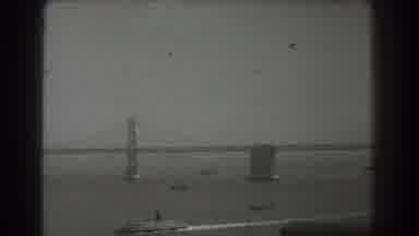 San Francisco California (1939): Bridgewater Boats Skyland Industrial Wave Fog