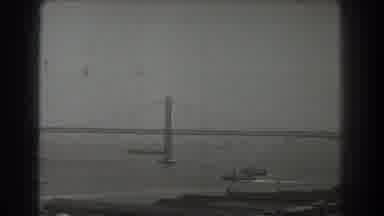 San Francisco California (1939): Huge Suspension Bridge Possibly Golden Gate With