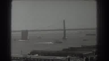 San Francisco California (1939): Views Of Ships And Boats Traveling Around Bridge