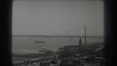 San Francisco California (1939): Black And White Video Of Large Bridge Across A