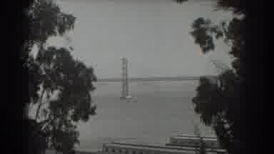 San Francisco California (1939): Far Away Famous Landmark Bride With Lots Of Cars