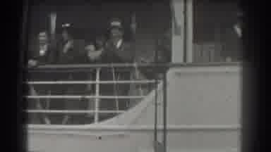 San Francisco California (1939): Several People Standing At A Railing Of What
