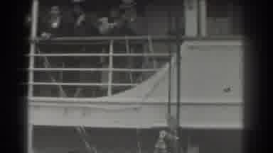 San Francisco California (1939): People On Cruise Ship Talking Woman In Center