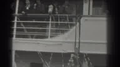 San Francisco California (1939): Group Of People Celebrating On A Ship
