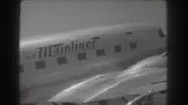 San Francisco California (1939): An Airplane With The Name The Mainline Prepares