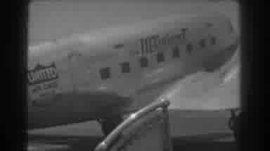 San Francisco California (1939): Airplane Pulling Away From Hangar