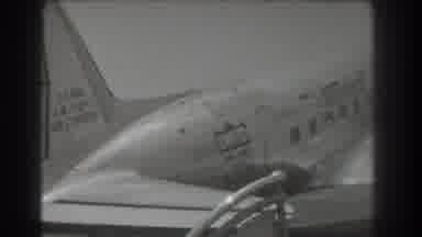 San Francisco California (1939): A DC-3 Aircraft On A Loading Ramp On An Overcast