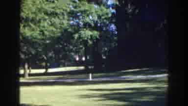 Florida (1941): Panning Across A Park With A Bike Path Through The Middle
