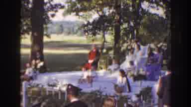 Florida (1941): Formal Event Outside On White Blanket With Multiple Attendees In