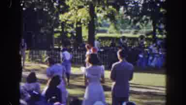 Florida (1941): Multiple Families At A Park Watching Others Participate In