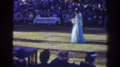 Florida (1941): Bride And Groom Walk Down An Aisle In An Outdoor Wedding With Very