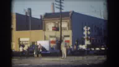 York Nebraska (1958): Vintage Video Of Train Cars Pass Through Town With
