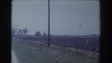 York Nebraska (1958): A Clip Showing The Surroundings Of A Collection Of Buildings