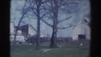 York Nebraska (1958): View Of White Buildings And Blue Sky On A Clear Day