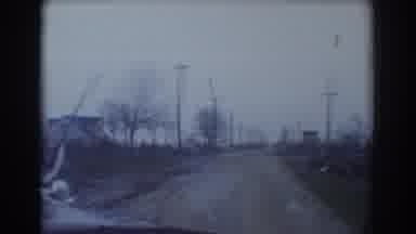 York Nebraska (1958): Video In Countryside From Inside Of A Car With Front Emblem