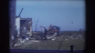 York Nebraska (1958): Driving View Of Townspeople Surveying Property Destroyed By