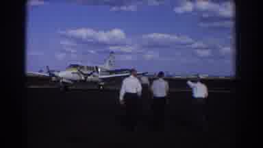Brisbane Australia (1967): Three Man Are Walking Together In Business Clothes On