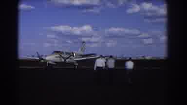 Brisbane Australia (1967): Passengers Walking Towards Their Plane