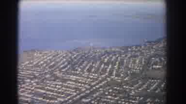 Brisbane Australia (1967): Bird Eye View Of Fields Cities Urban Areas In Sky At
