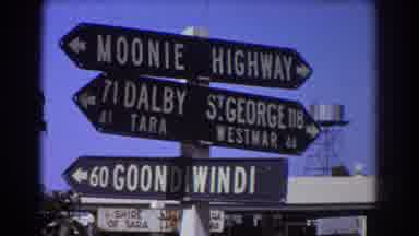 Brisbane Australia (1967): View Of Black And White Directional Signs On A Sunny