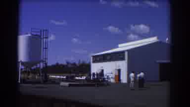 Brisbane Australia (1967): Two Warehouse Buildings With Industrial Metal Storage