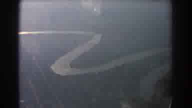 Brisbane Australia (1967): Aerial View Of Swan River And White Perth Film Sign