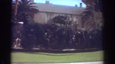 Fort Lauderdale Florida (1967): Residence Filmed From The Road With Water Fountain