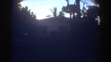 Fort Lauderdale Florida (1967): View Of Sun Setting Behind A White House And Lawn