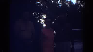 Fort Lauderdale Florida (1967): People Turning Around Walking Down Driveway In